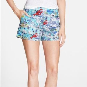 Vineyard Vines Women’s shorts Edgartown Scene Print size 00 Martha’s Vineyard